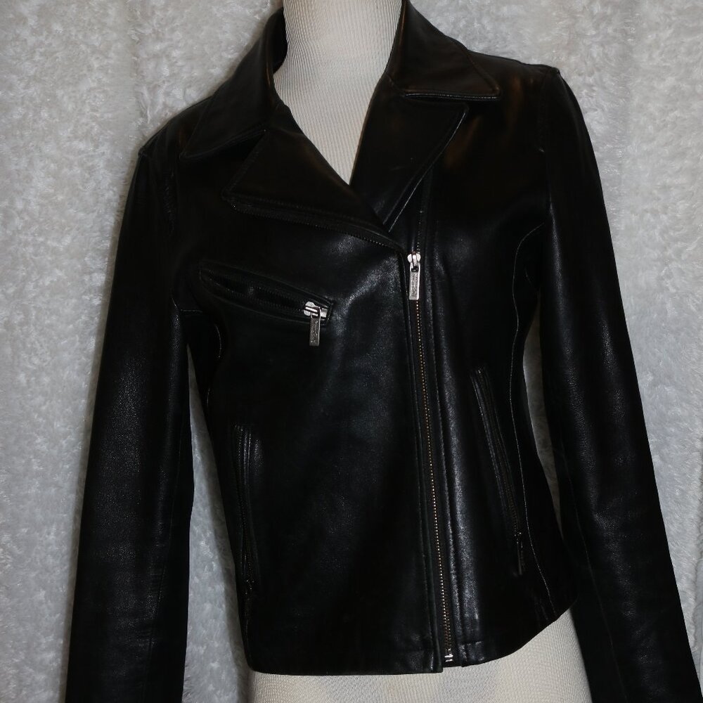 American Living 2007 leather jacket size medium *very Negan TWD like*